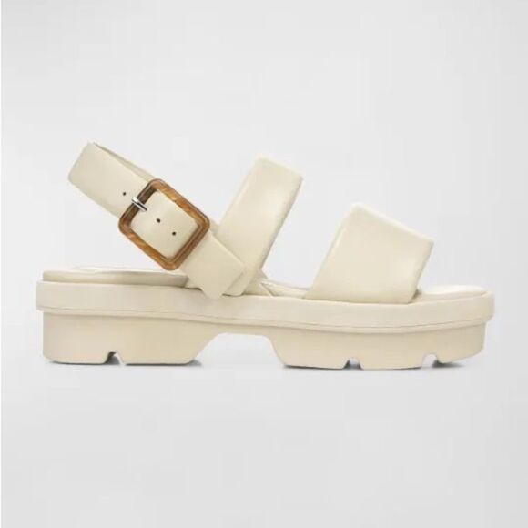 Vince Leather Lug Sole ankle Strap Sandals - Picture 1 of 12